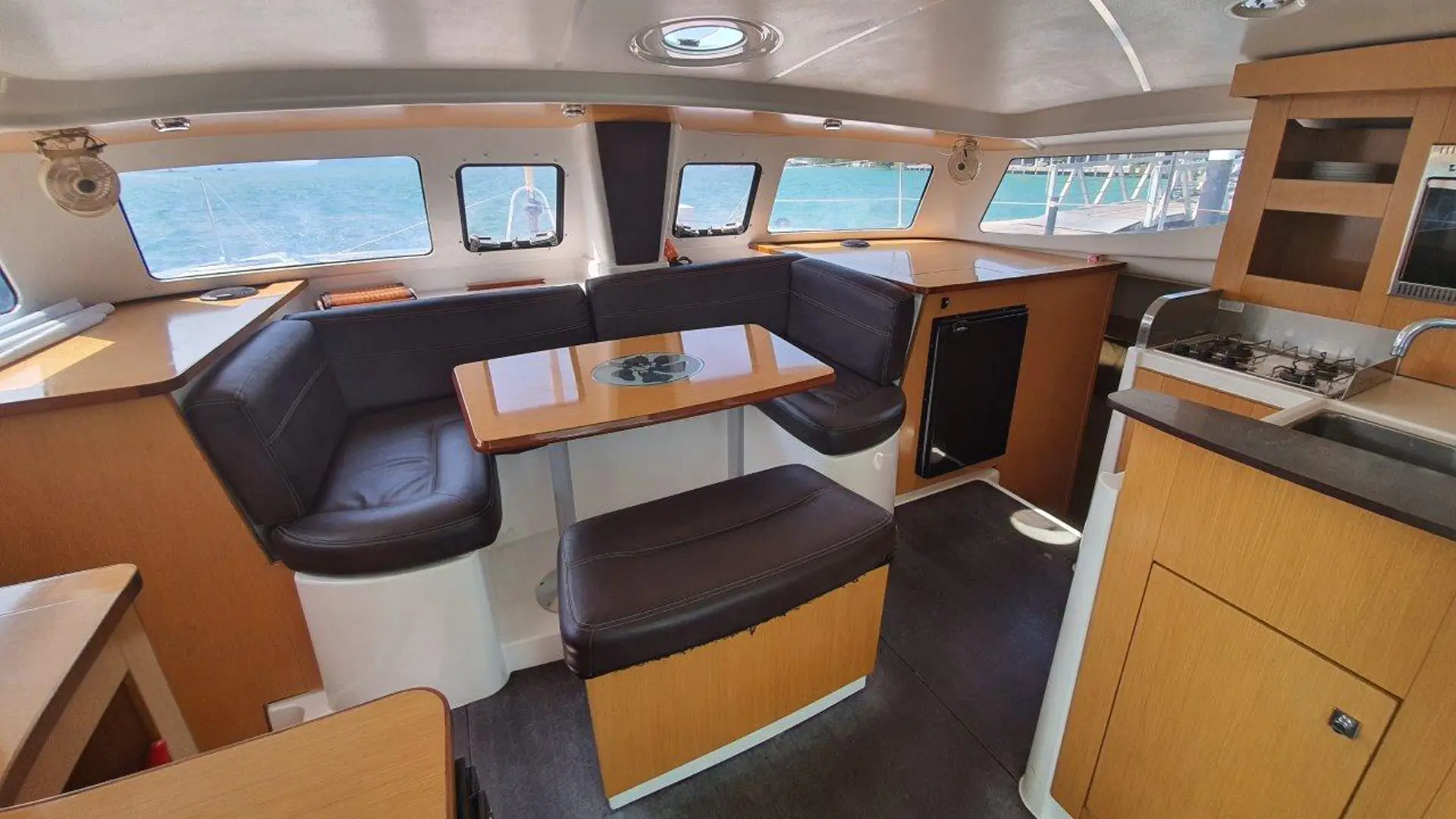 2013-fountaine-pajot-mahe-36-for-sale-thailand-galley-seating 2013-fountaine-pajot-mahe-36-for-sale-thailand-galley-seating