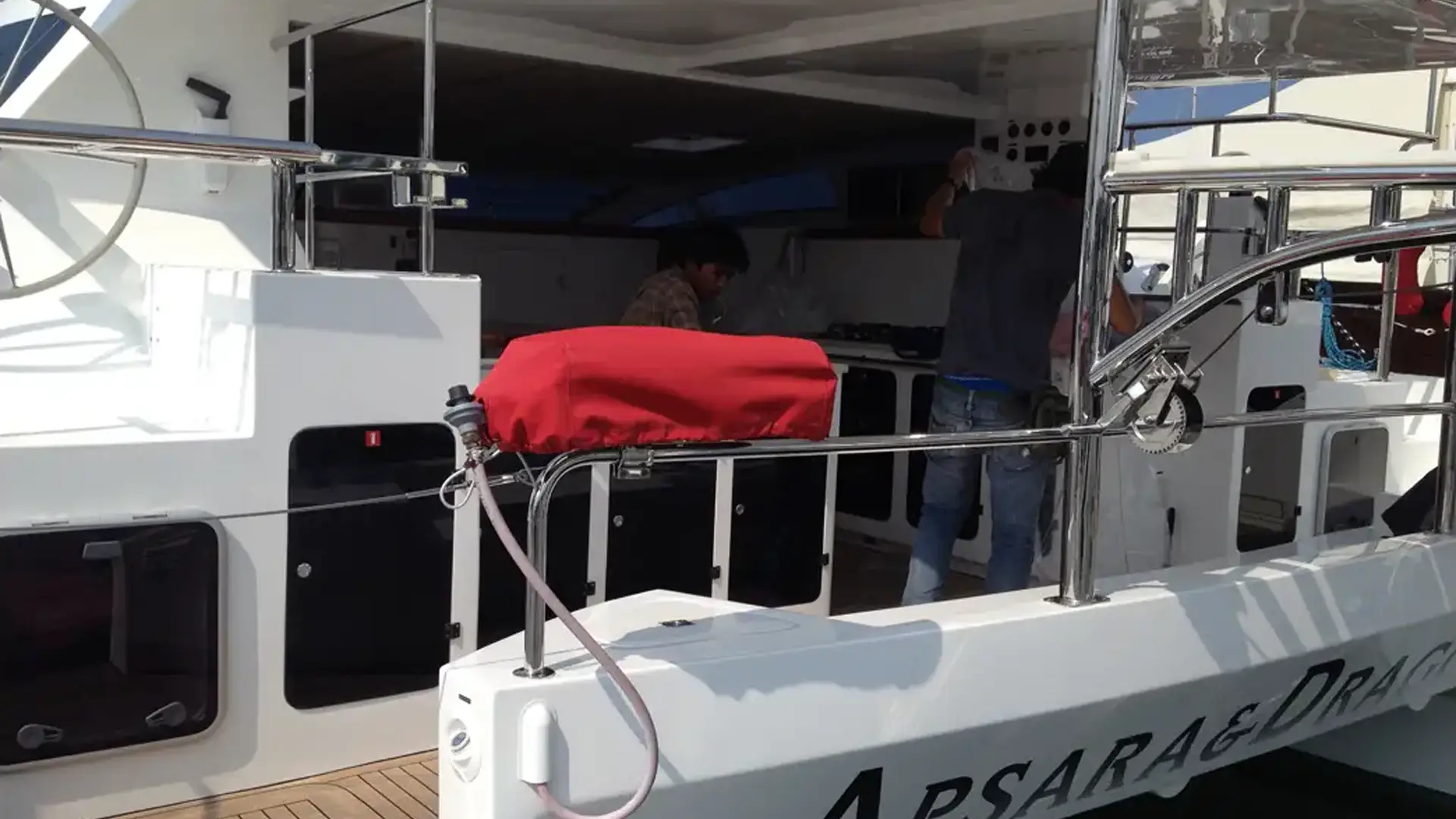 2015-island-spirit-is380-hybrid-electric-for-sale-thailand-bbq-cover 2015 Island Spirit IS380 Hybrid Electric For Sale Thailand BBQ Cover