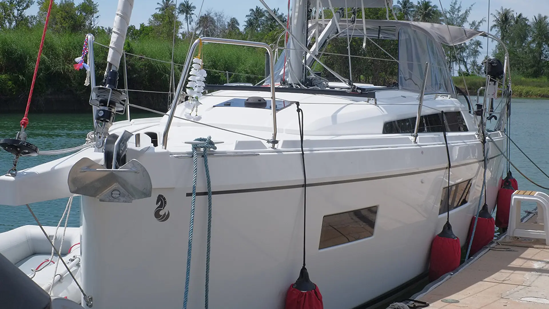 2022-beneteau-oceanis-34.1-for-sale-thailand-philosophie-bow 2022 Beneteau Oceanis 34.1 For Sale in Thailand Philosophie Bow