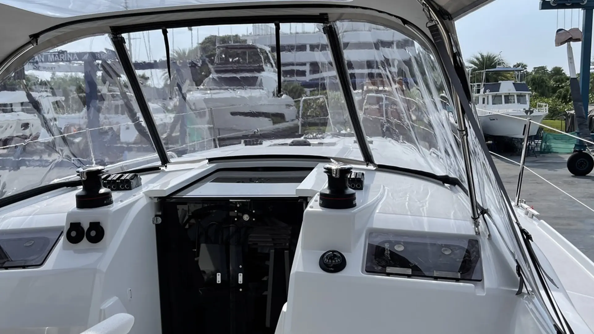 2022-beneteau-oceanis-34.1-for-sale-thailand-philosophie-cockpit-cover 2022 Beneteau Oceanis 34.1 For Sale in Thailand Philosophie Cockpit Cover