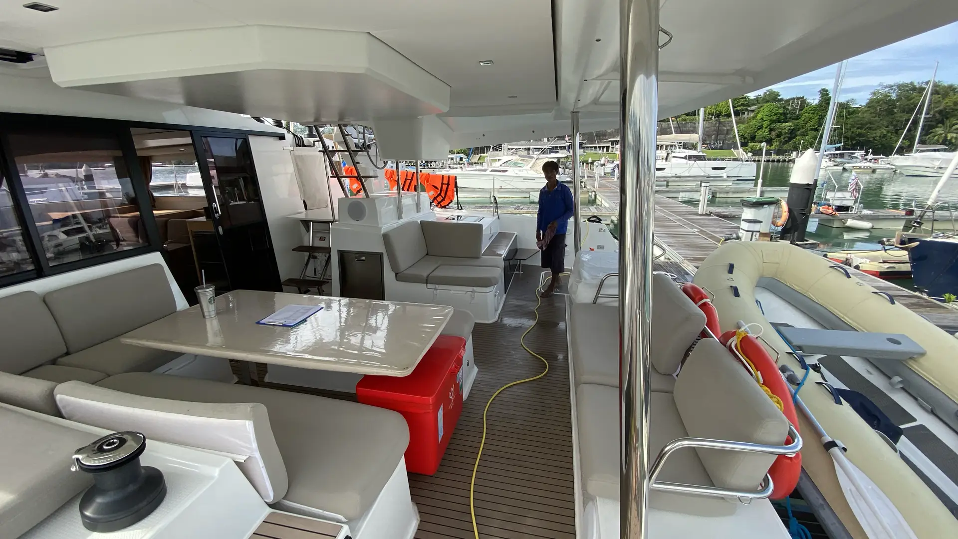 2022-fountaine-pajot-elba-45-for-sale-thailand-cockpit 2022 Fountaine Pajot Elba 45 For Sale in Thailand Cockpit